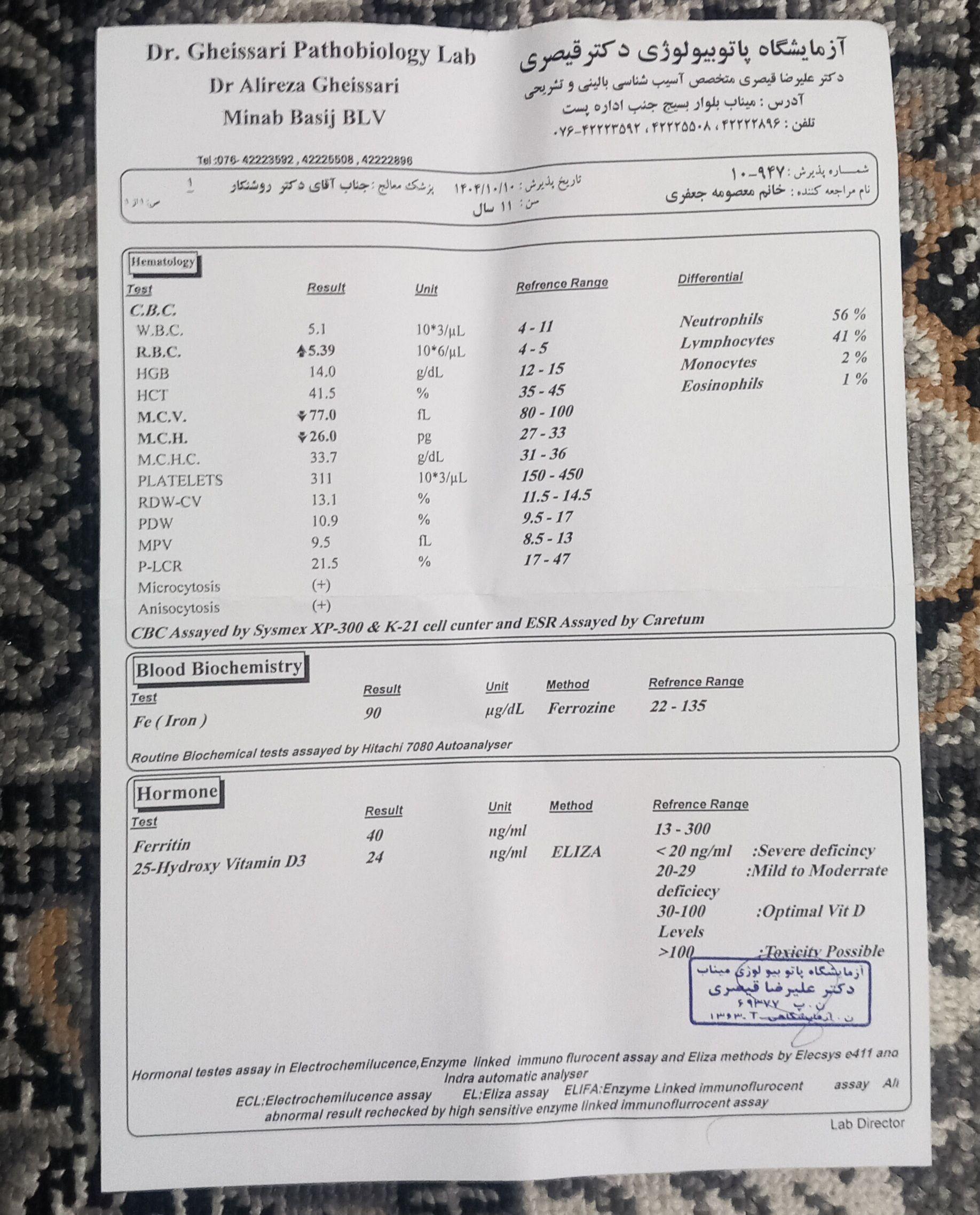 تصویر  آزمایش