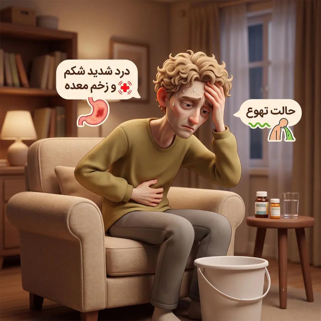 علائم زخم معده