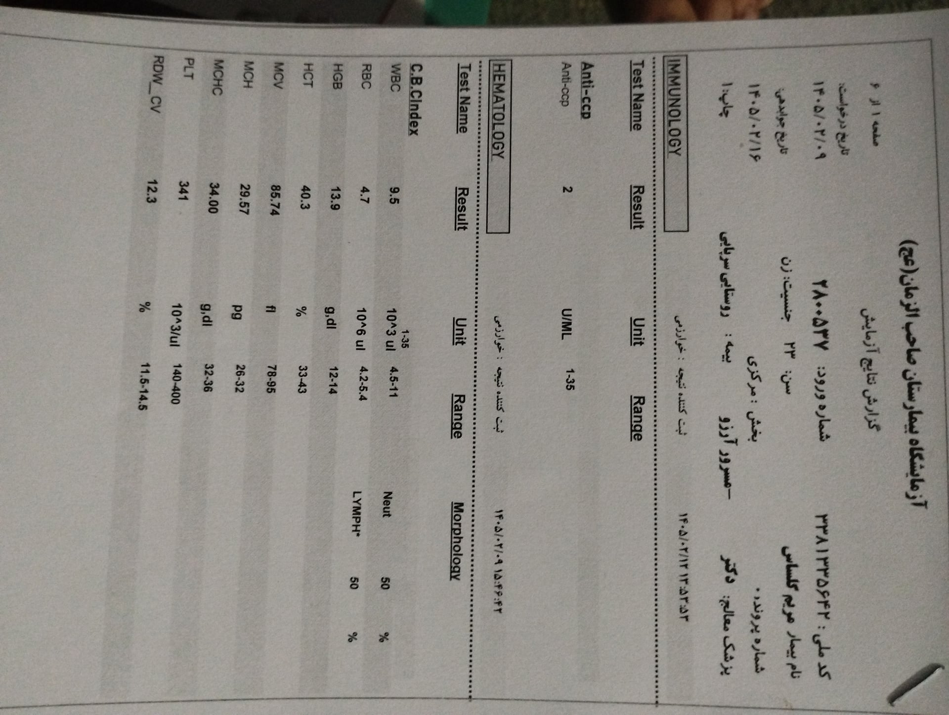 تصویر آزمایش رومانتیس